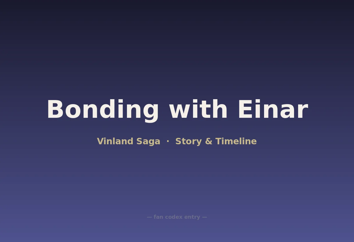 Bonding with Einar