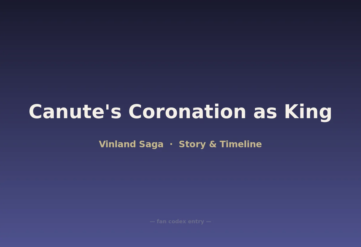 Canute's Coronation as King